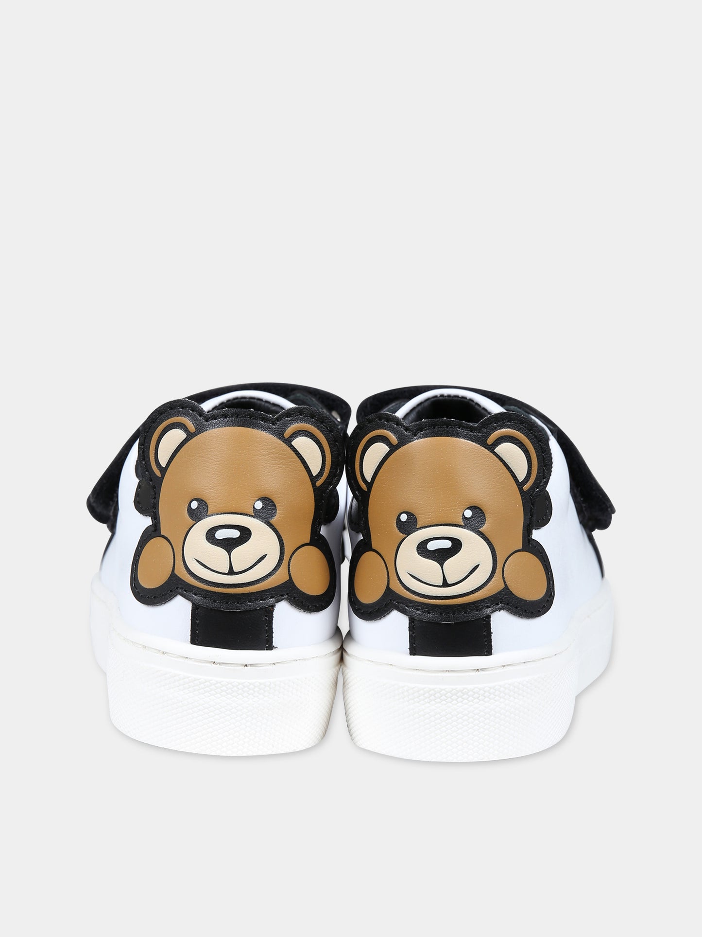 Sneakers nere per bambino con Teddy  Bear e logo,Moschino Kids,75990 75876 2