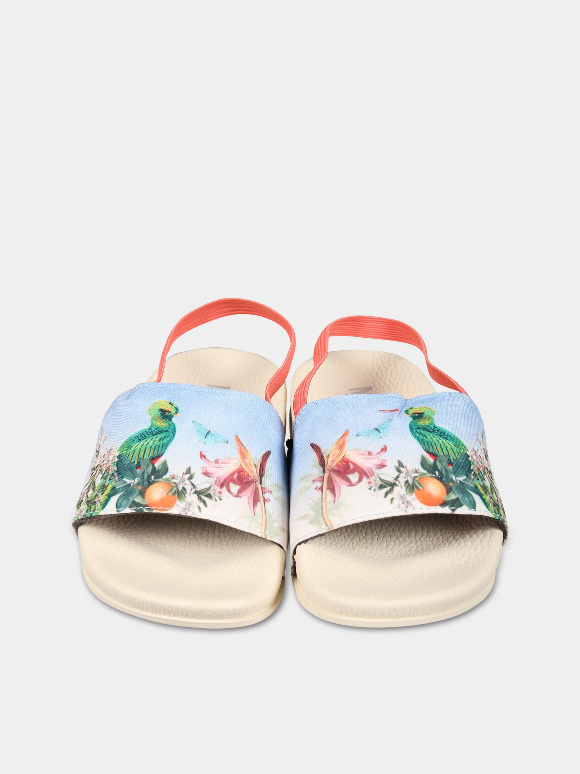 Sandali multicolor per bambina con stampa,Molo,7S23U202 7881-B