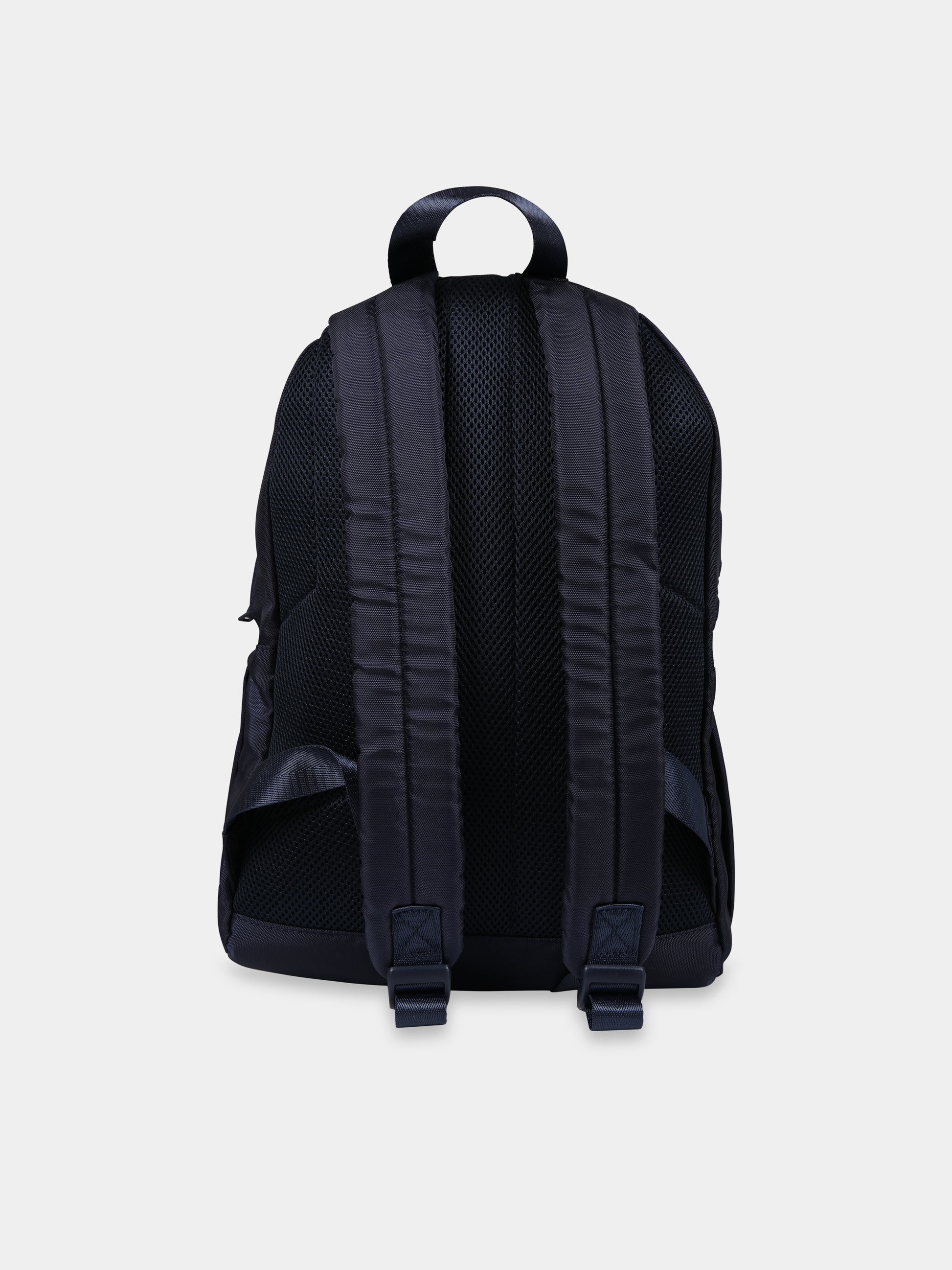 Zaino blu per bambino con logo,Boss,J20412 849