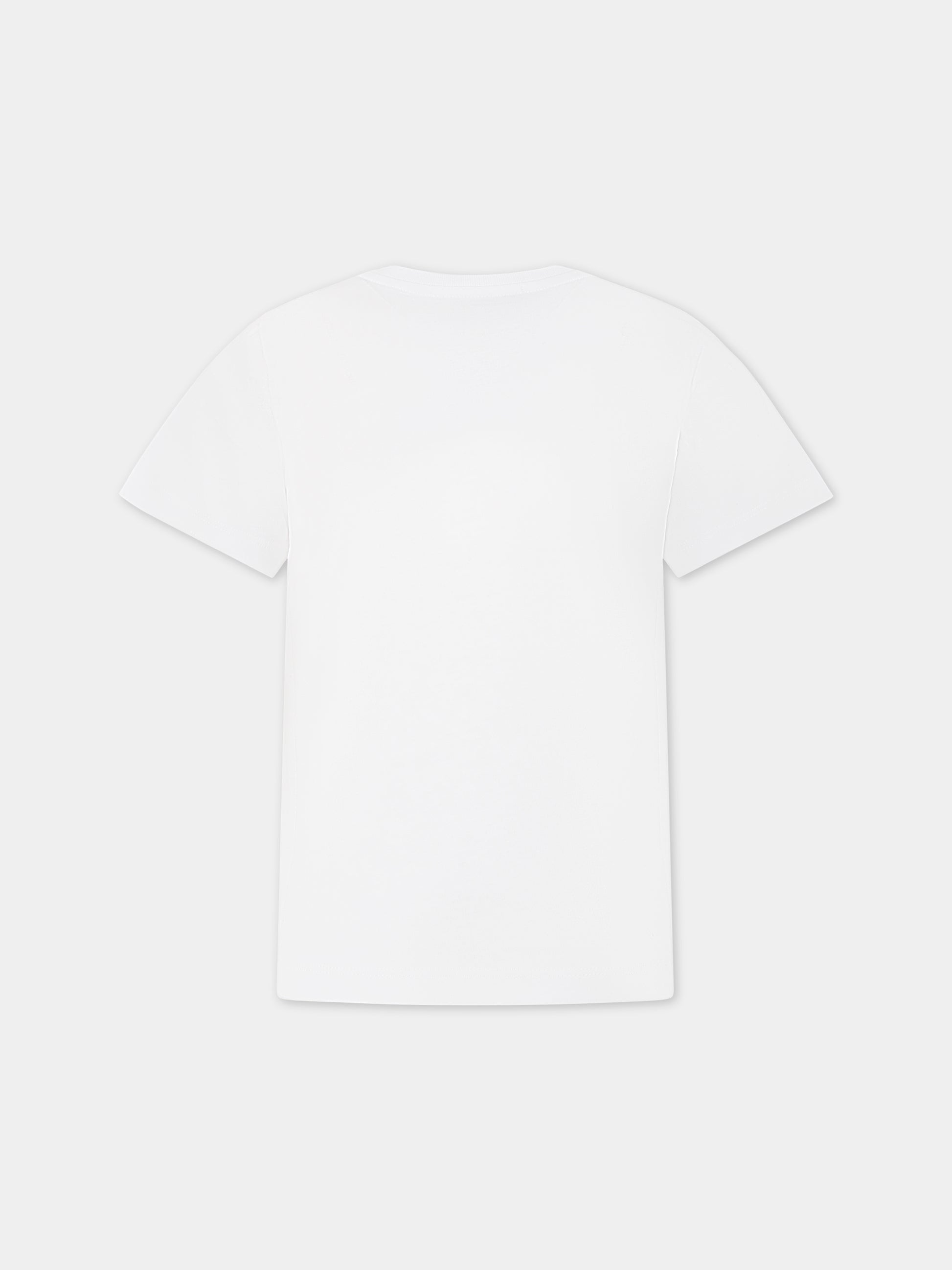 T-shirt bianca per bambino con stampa,Stella Mccartney Kids,TS8T31 Z0434 102