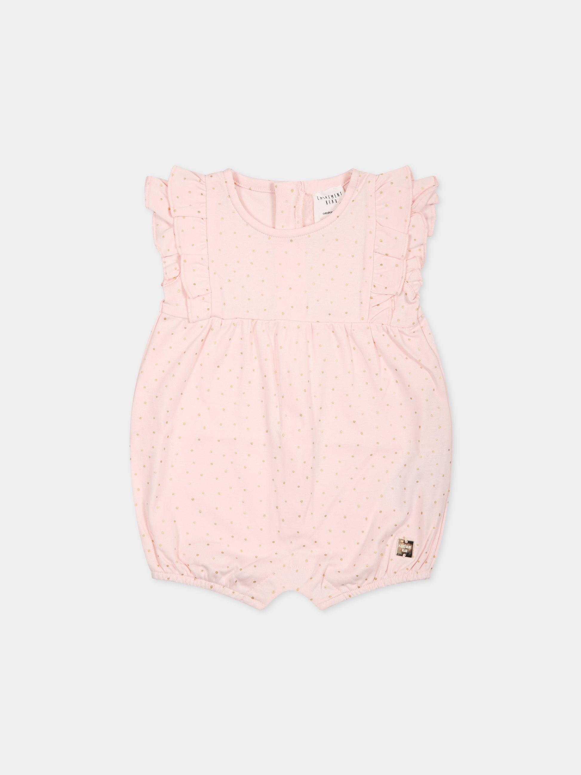 Pagliaccetto rosa per neonata con logo,Carrement Beau,Y94291 43B