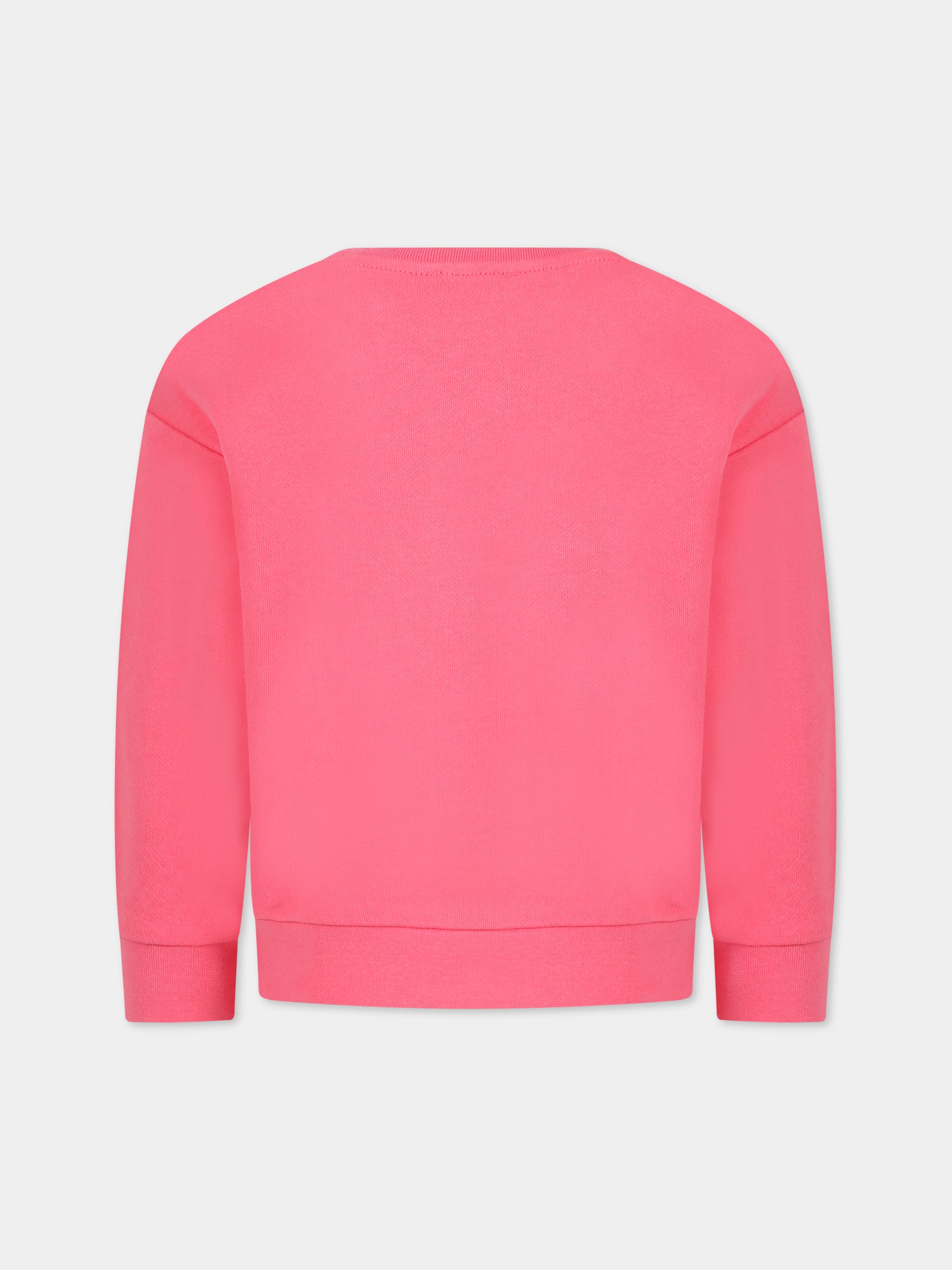 Felpa rosa per bambina con logo,Sonia Rykiel Paris,A15009 48K