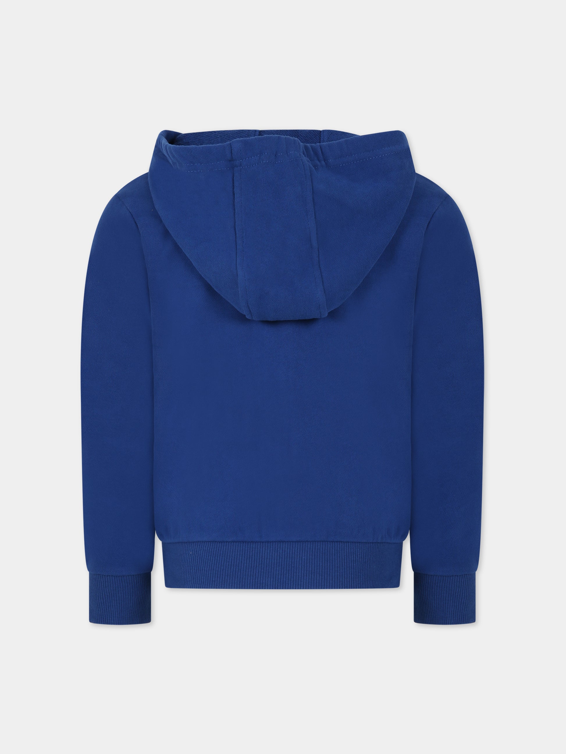 Felpa azzurra per bambino con logo,Timberland,T25U13 830