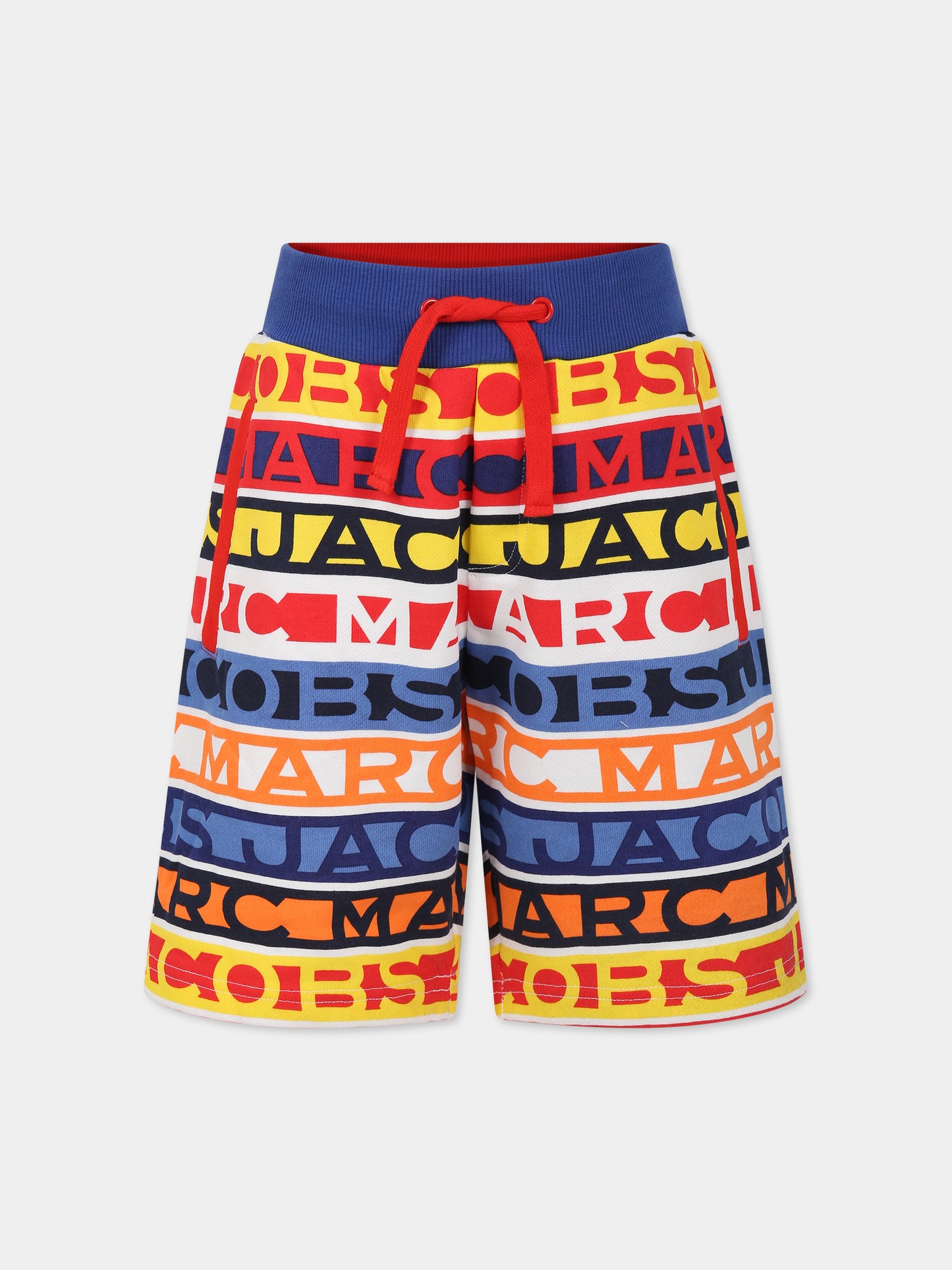 Shorts multicolor per bambino con logo,Little Marc Jacobs,W24276 V79