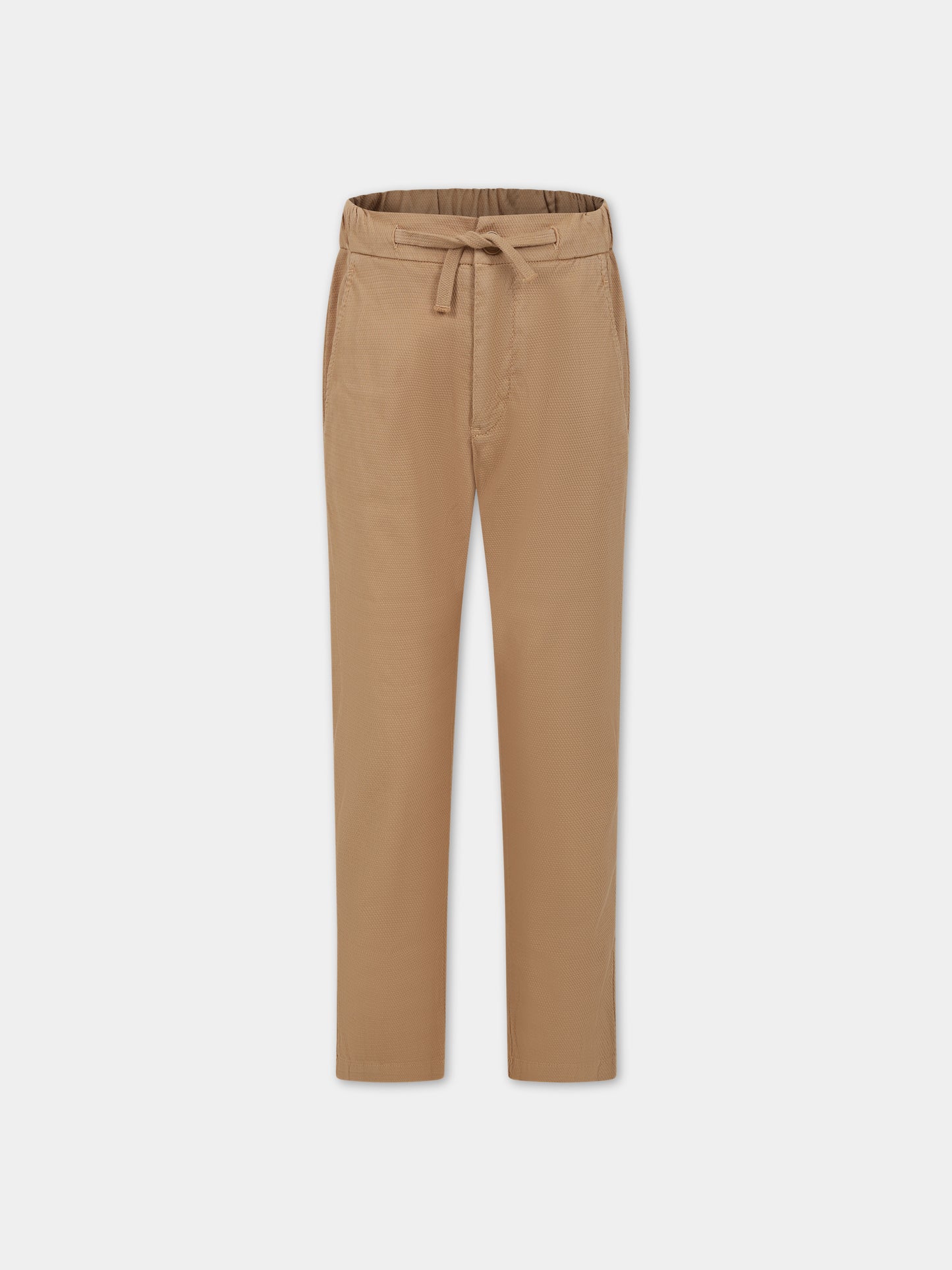 Pantaloni beige per bambino con logo,Dondup Kids,DMPA258 CE219 BD003 6005