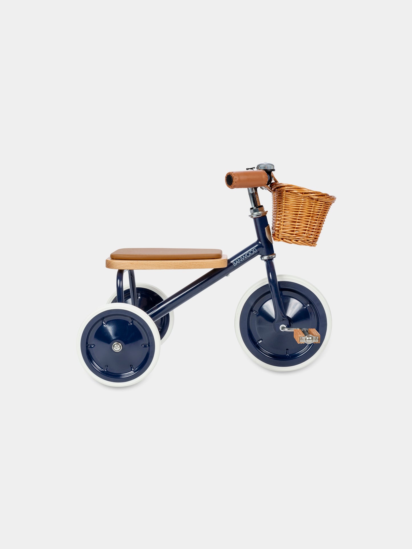 Triciclo blu per bambini con logo,Banwood,BW TRIKE NAVY