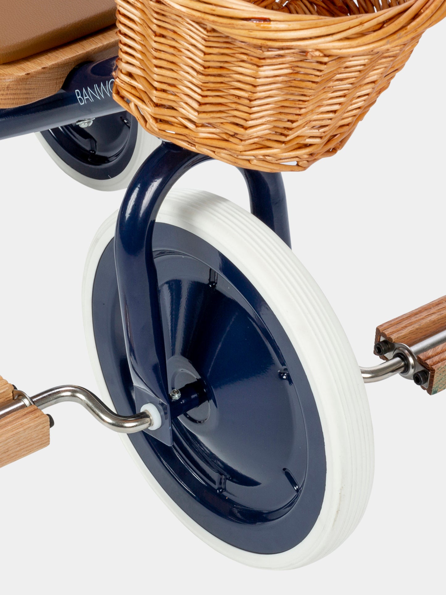 Triciclo blu per bambini con logo,Banwood,BW TRIKE NAVY