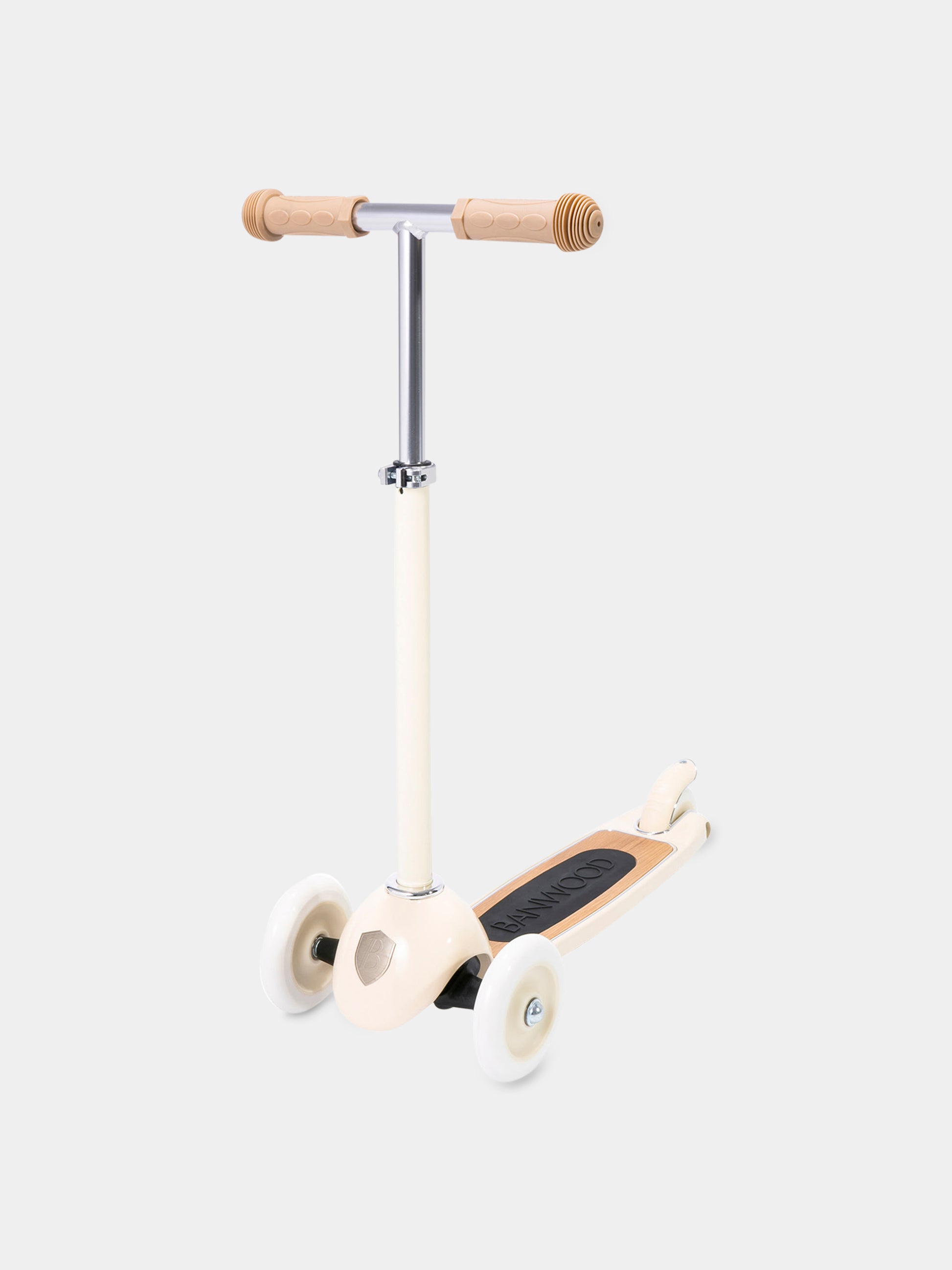 Monopattino avorio per bambini con logo,Banwood,BW SCOOTER CREAM