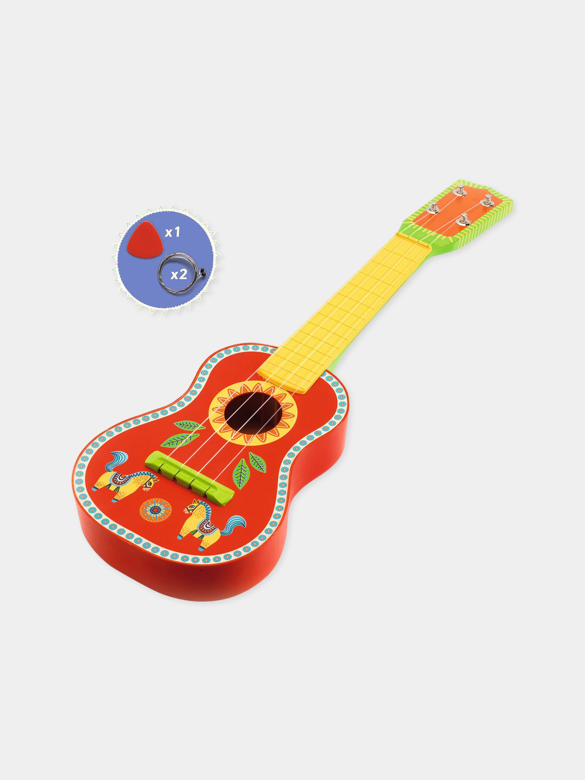 Ukulele multicolor per bambini,Djeco,DJ06013