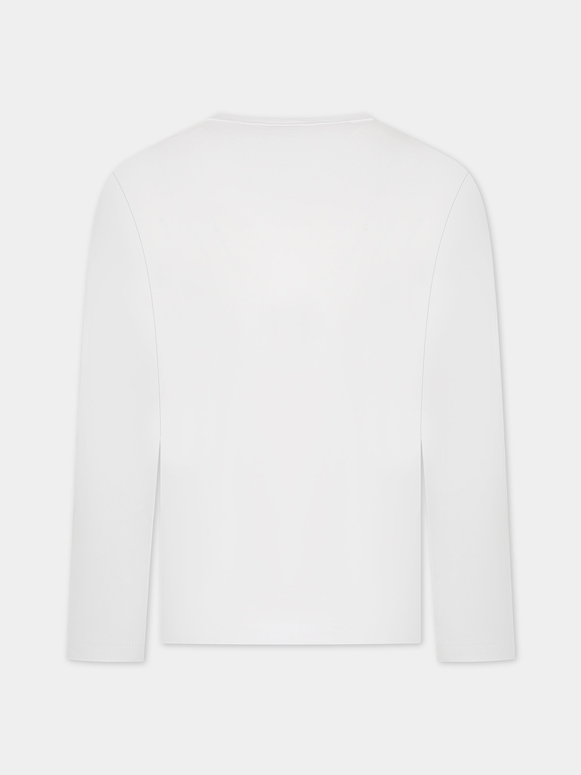 T-shirt bianca per bambina con logo e stampa,Dimensione Danza,031920 002