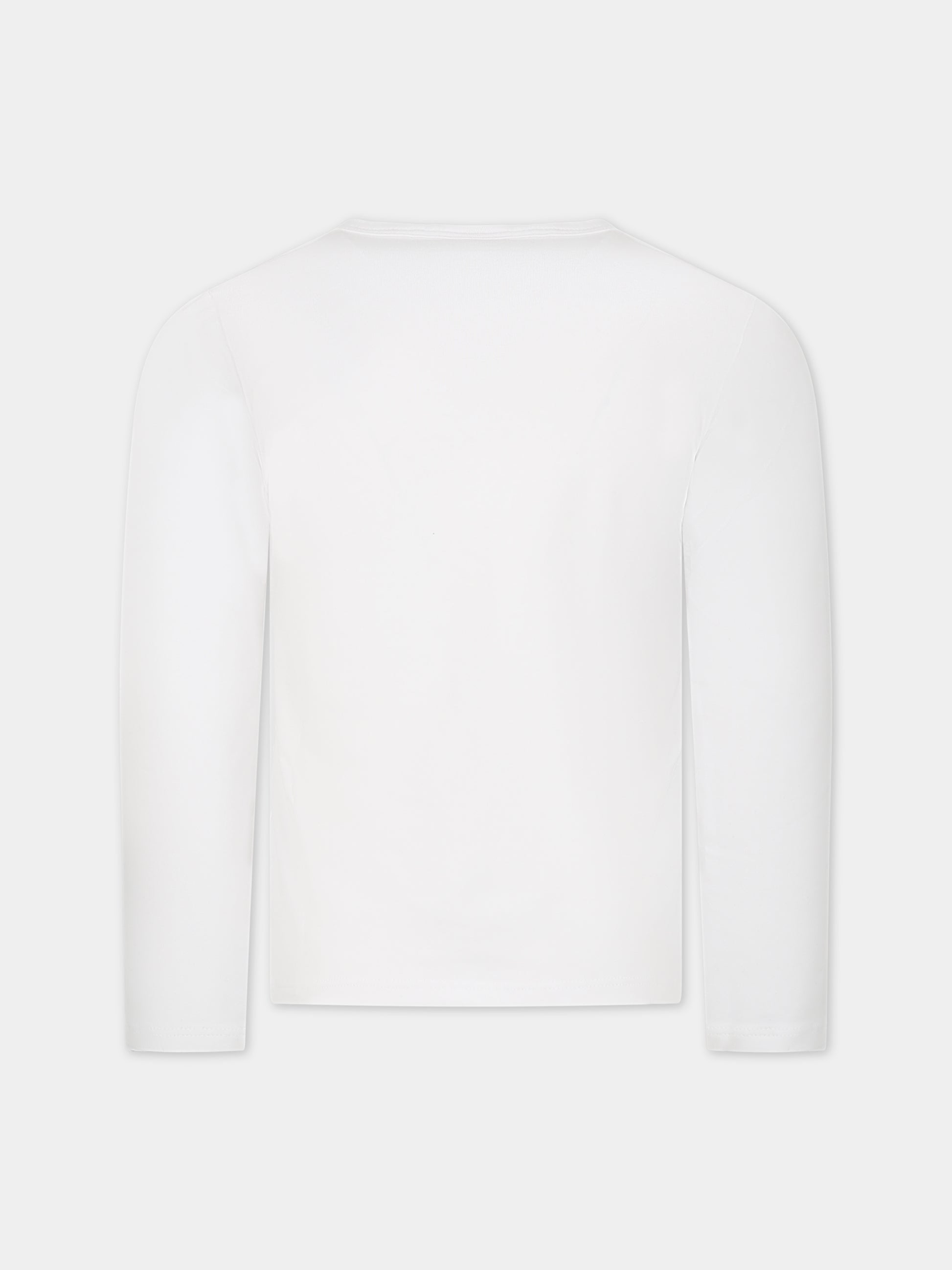 T-shirt bianca per bambina con logo,Dimensione Danza,032165/66 002