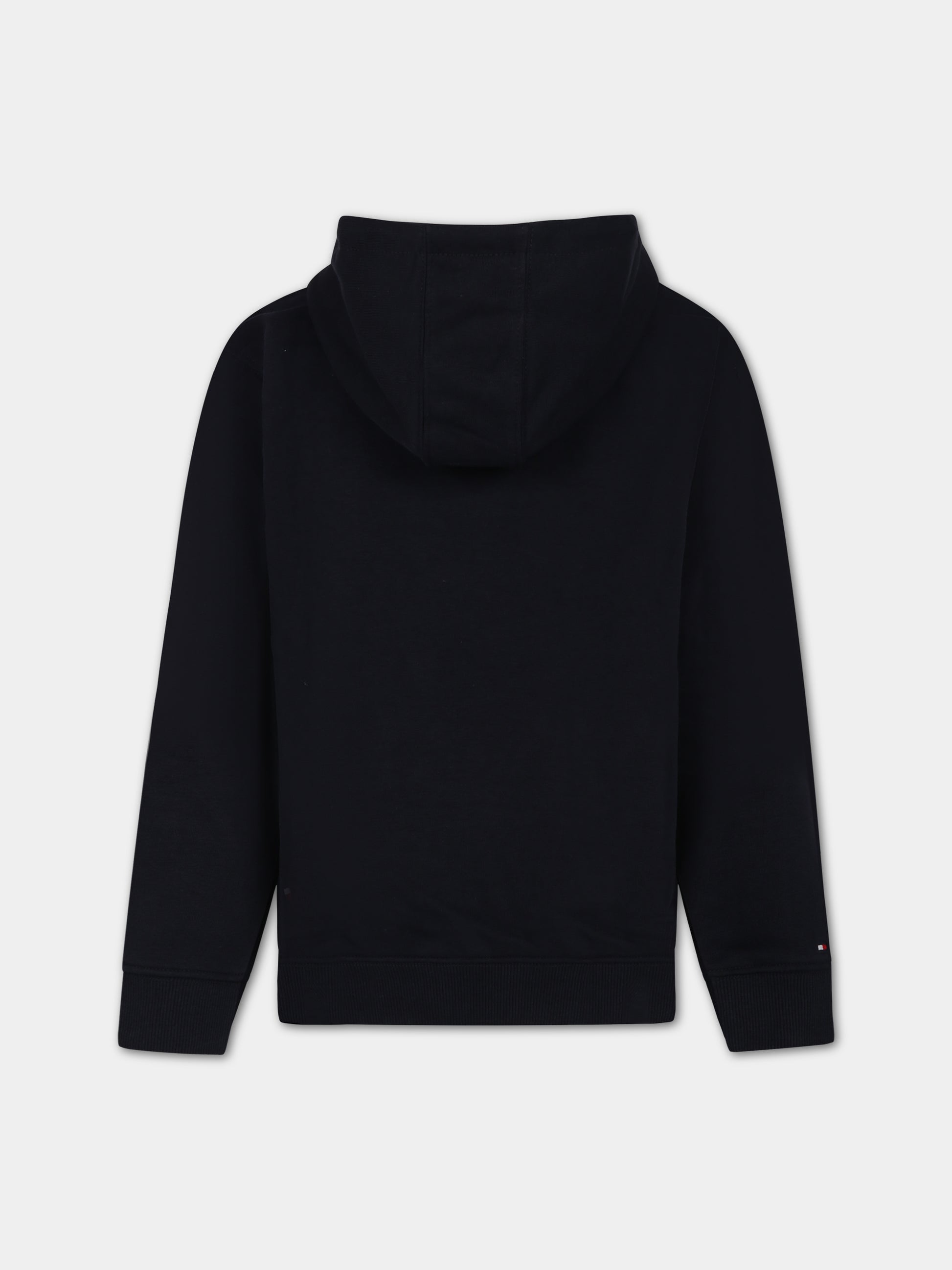 Felpa blu per bambini con logo,Tommy Hilfiger Junior,KB0KB08290 DW5