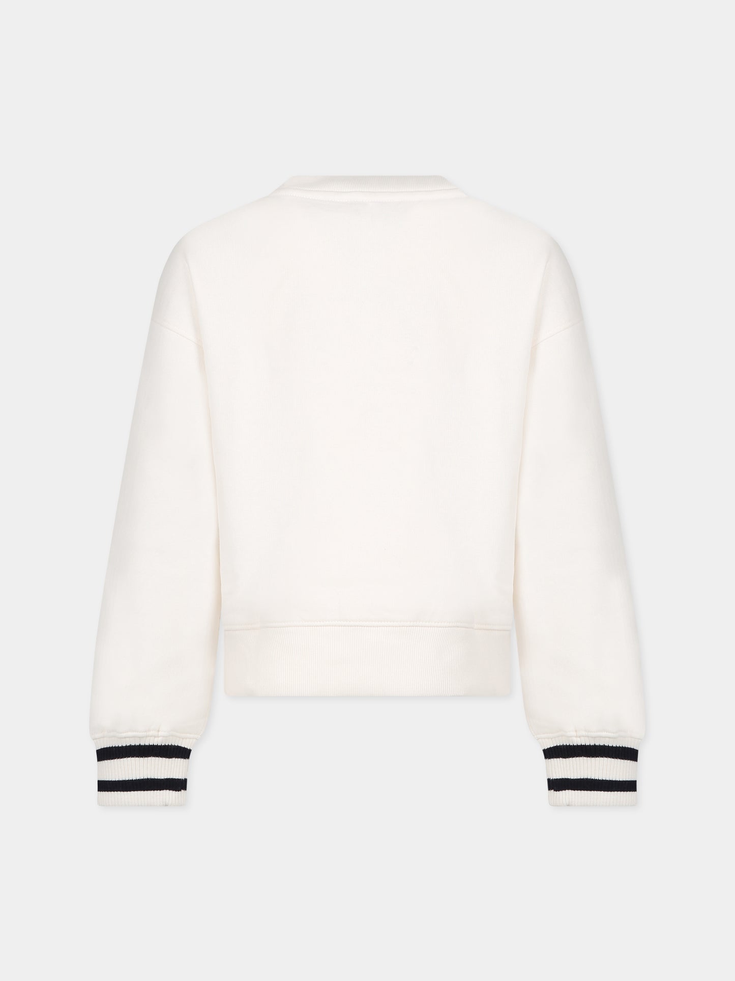 Felpa avorio per bambina con logo,Tommy Hilfiger Junior,KG0KG07372 YBH