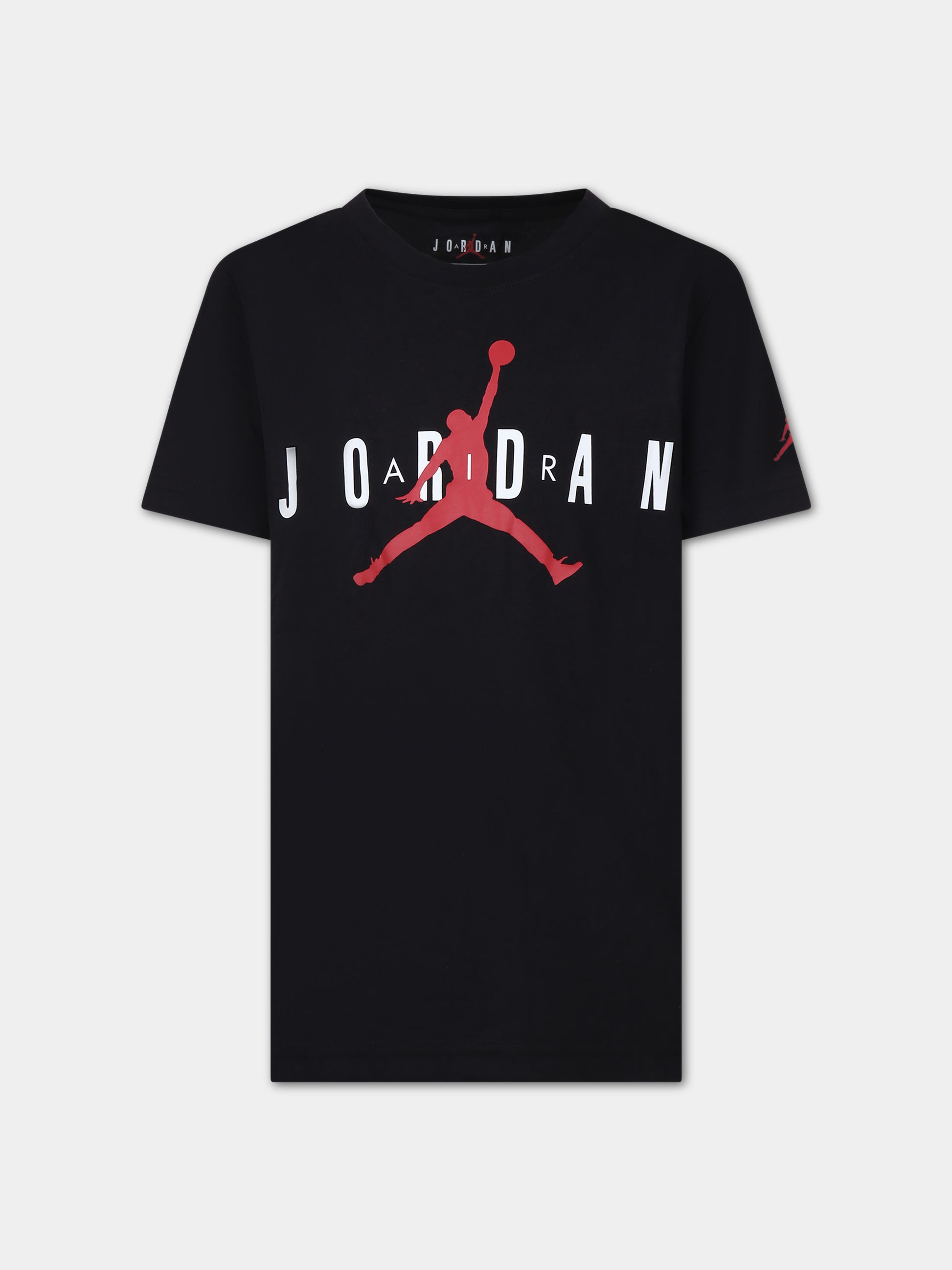 T-shirt nera per bambino con stampa e logo,Jordan,955175 023