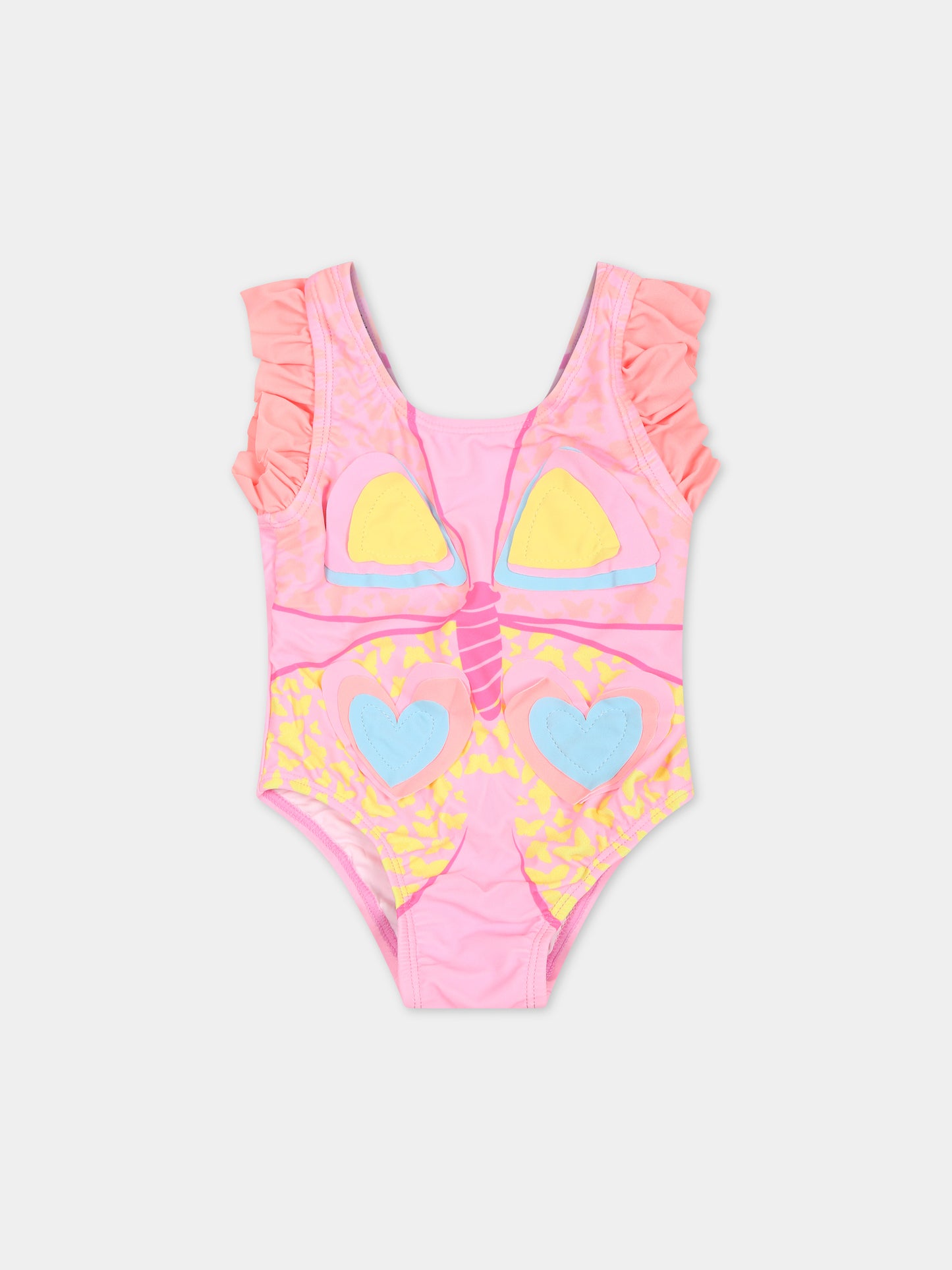 Costume rosa per neonata con farfalla,Billieblush,U00101 462