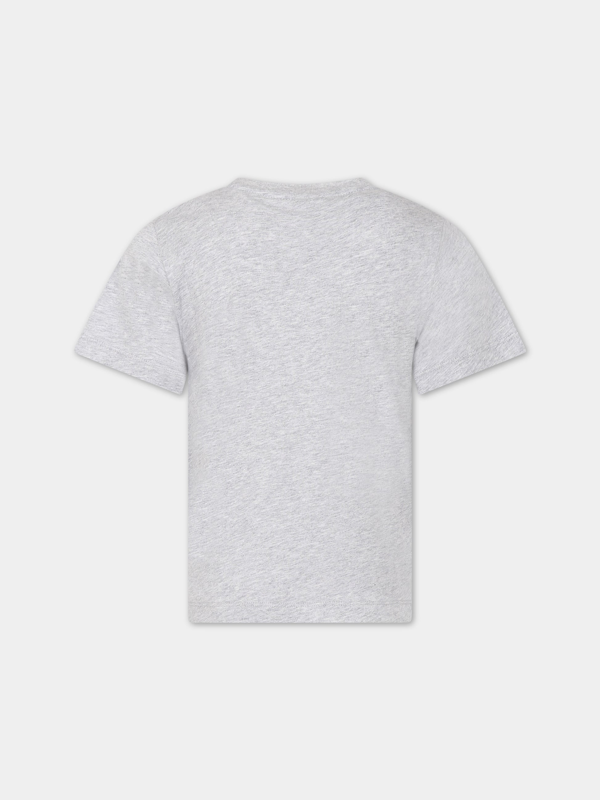 T-shirt grigia per bambino con logo,Stella Mccartney Kids,TS8R21 Z0434 904